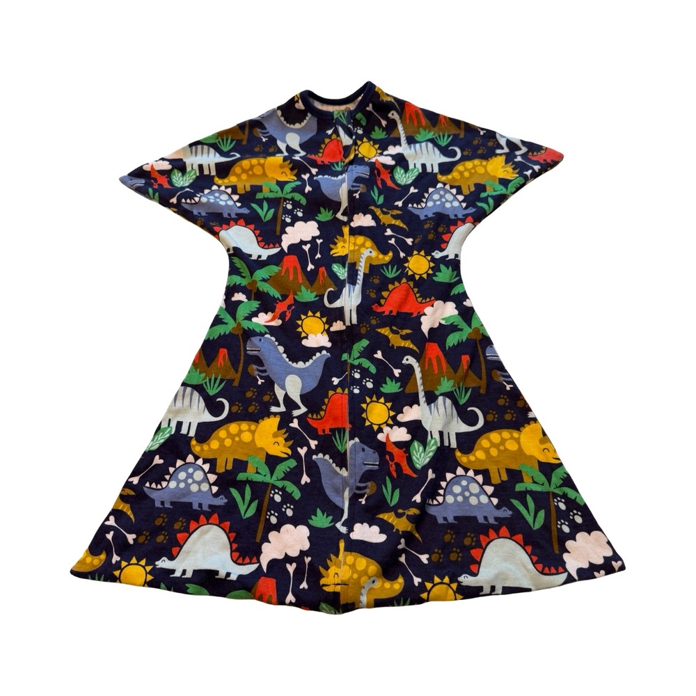 Sleeping Baby Zipadee-Zip Dinosaur Print Swaddle Transition Sleep‎ Sack S 4-8M